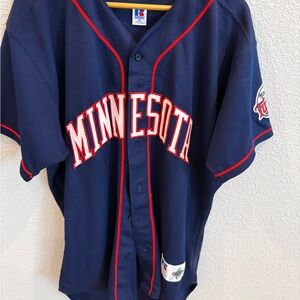 Minnesota Twins Russell Athletic Navy Blue Jersey